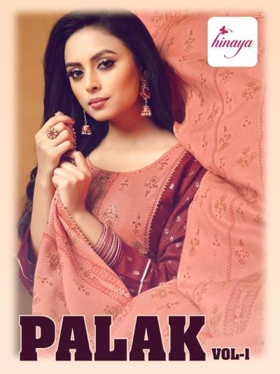 Palak Vol 1 By Hinaya Designer Flaired Kurti With Pant And Duapatta Collection